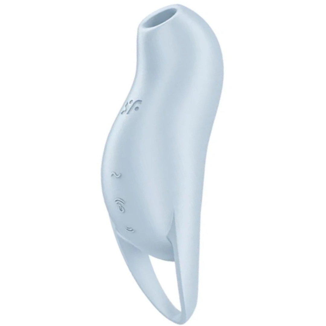 Estimulador Duplo Usb Dedo Sucção e Vibração Satisfyer Pocket Pro 1 Azul
