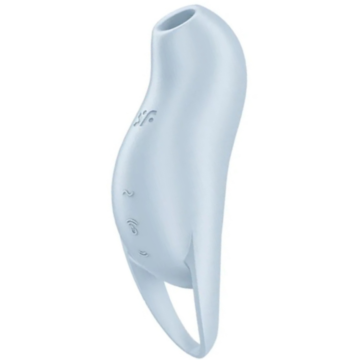 Estimulador Duplo Usb Dedo Sucção e Vibração Satisfyer Pocket Pro 1 Azul