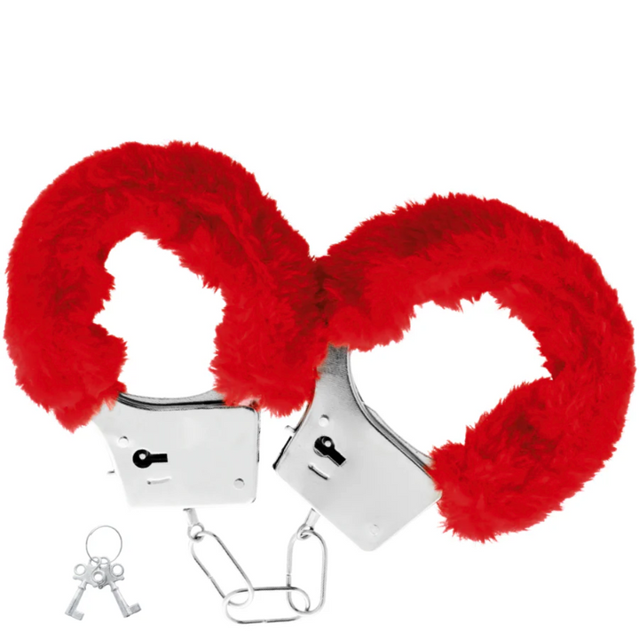 Algemas Pulso Felpudas Darkness Vermelho