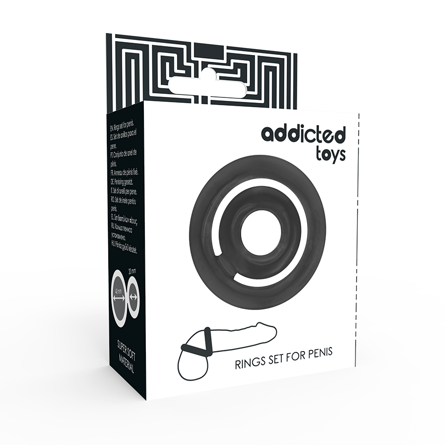 Anel Peniano Duplo Simples Addicted ll Preto