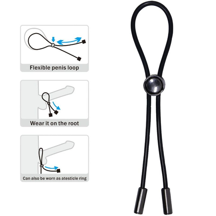 Anel Peniano Duplo Simples Tamanho Ajustável Prettylove Cord