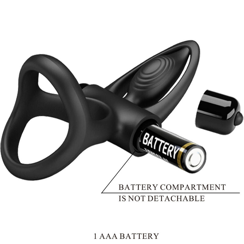 Anel Peniano Duplo Vibração Pilhas PrettyLove Powery