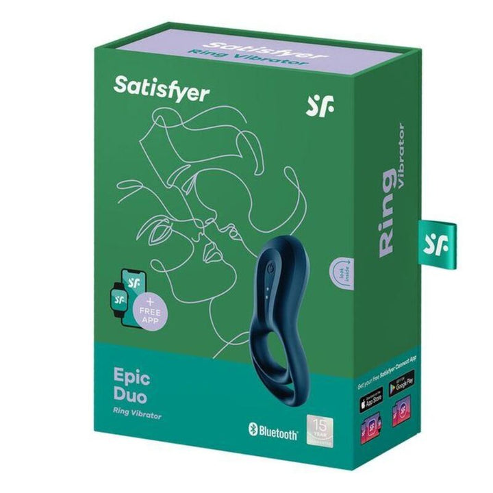 Anel Peniano Duplo Vibração Usb Satisfyer Epic Duo Controlo Remoto App