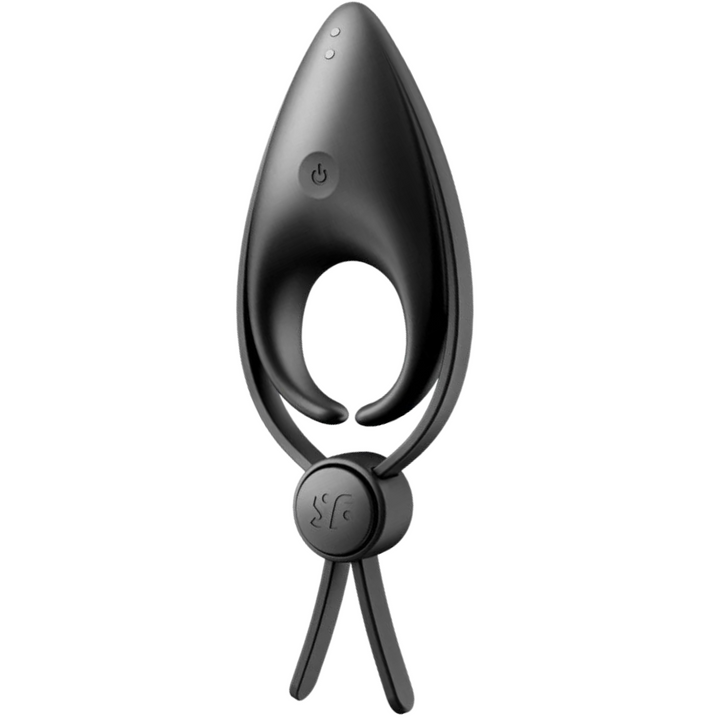 Anel Peniano Duplo Vibração Usb Tamanho Ajustável Satisfyer Sniper Preto