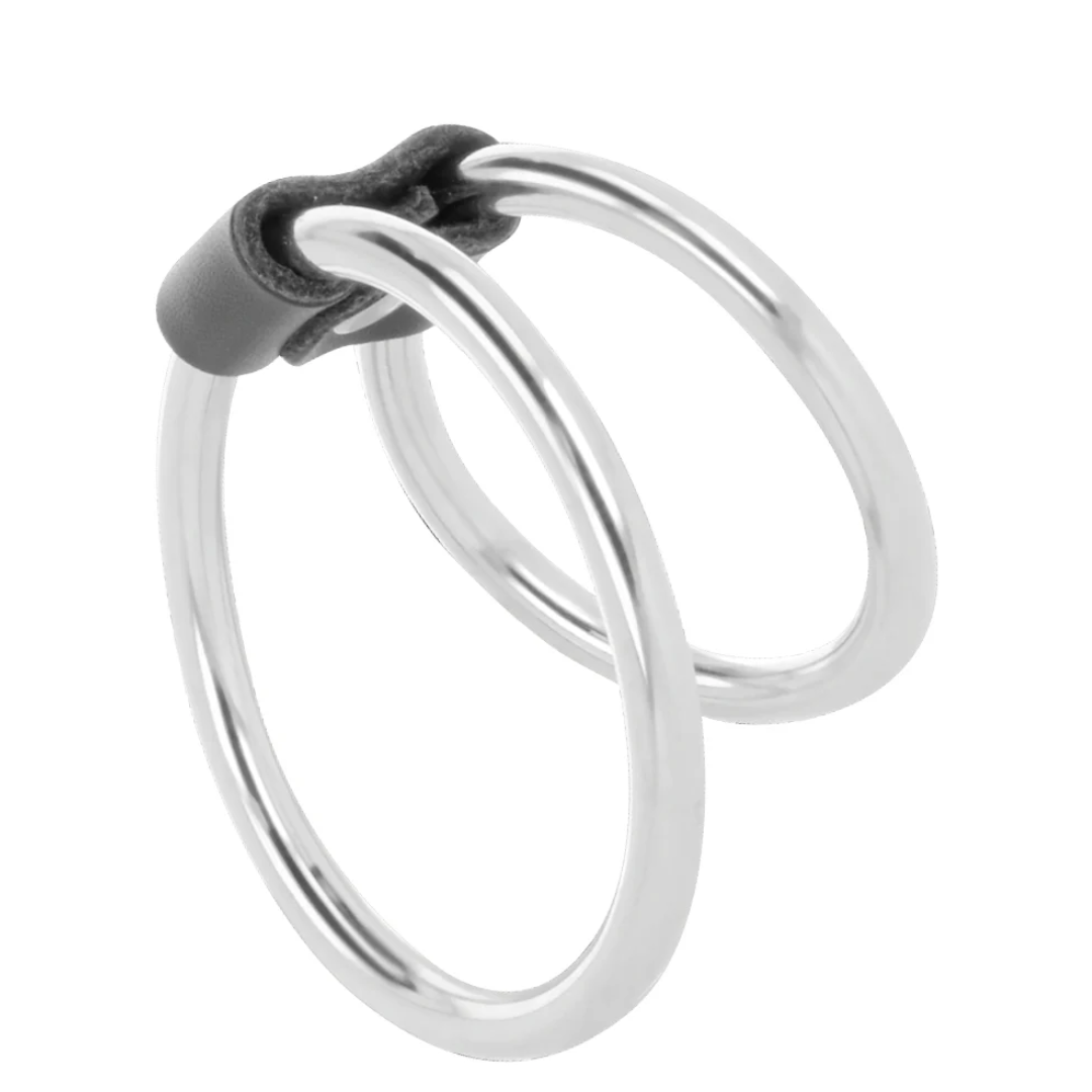 Anel Peniano Simples Duplo Metal Darkness