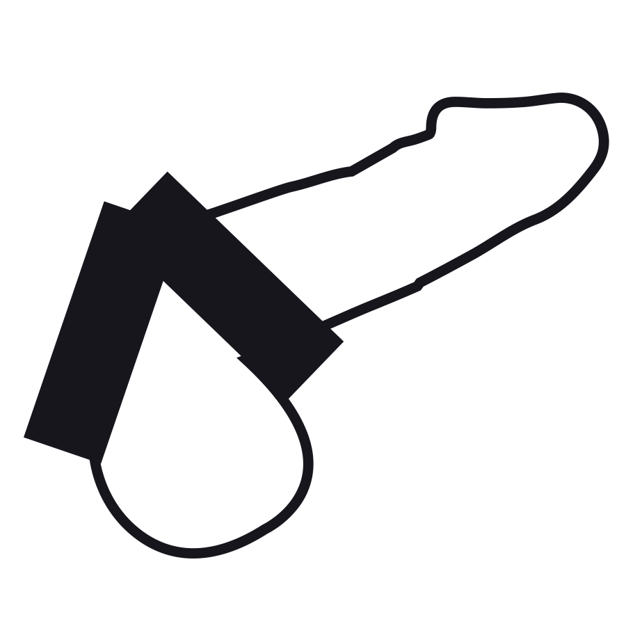 Anel Peniano Simples Duplo Silicone Darkness