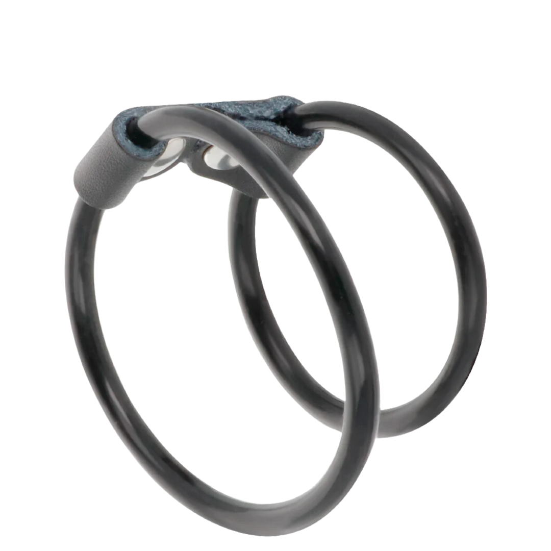 Anel Peniano Simples Duplo Silicone Darkness