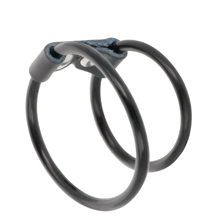 Anel Peniano Simples Duplo Silicone Darkness