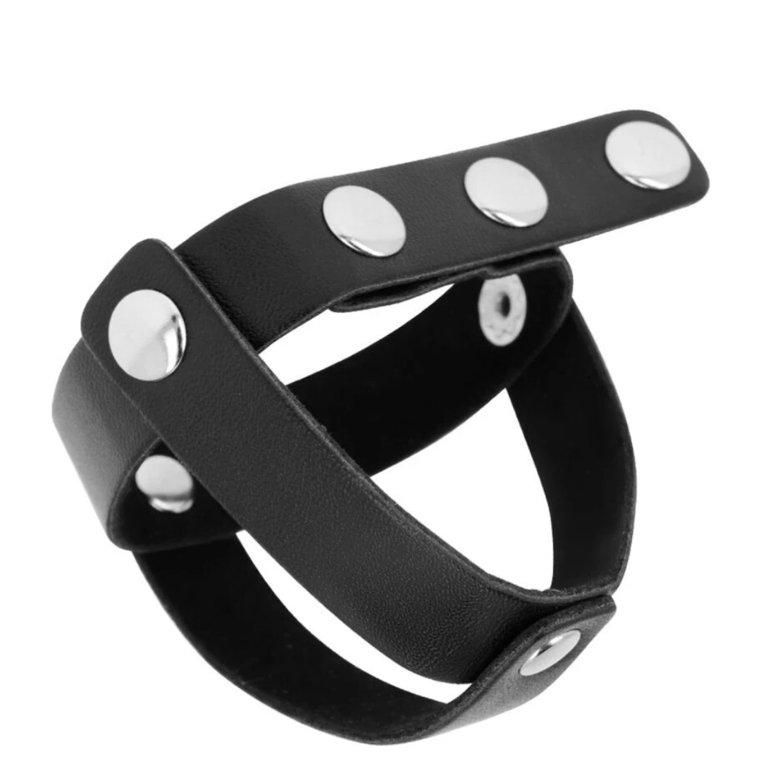 Anel Peniano Simples Duplo Tamanho Ajustável Ohmama Cabedal