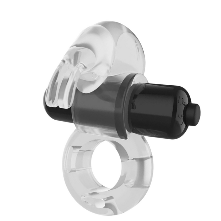 Anel Peniano Vibração Pilhas Intense Fry Transparente