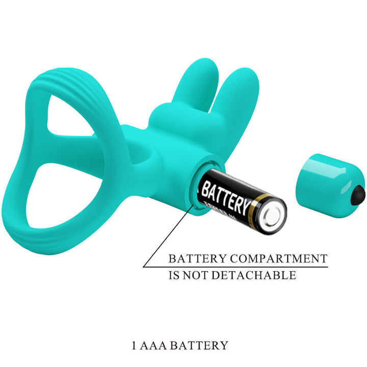 Anel Peniano Vibração Pilhas Prettylove Dante