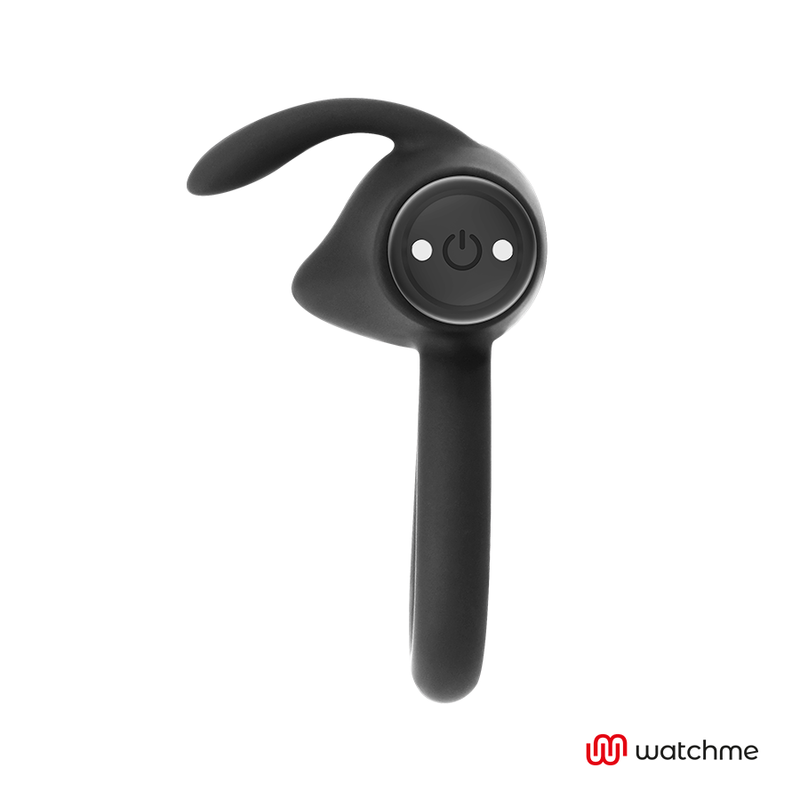 Anel Peniano Vibração Usb Black&Silver Agron Controlo Remoto Watchme