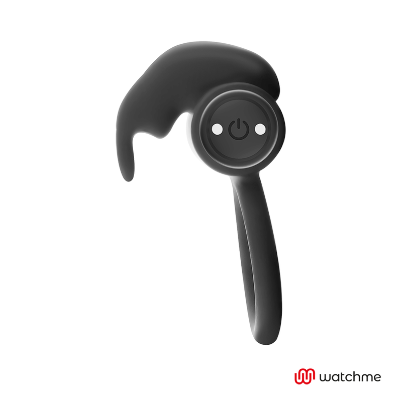Anel Peniano Vibração Usb Black&Silver Burton Controlo Remoto Watchme