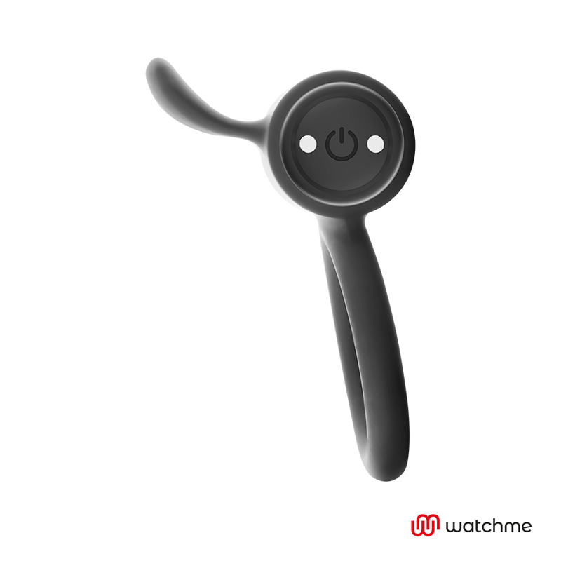Anel Peniano Vibração Usb Black&Silver Cameron Controlo Remoto Watchme