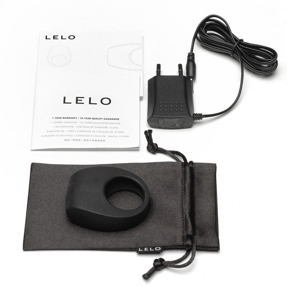 Anel Peniano Vibração Usb Lelo Tor 2 Preto