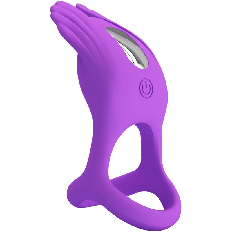 Anel Peniano Vibração Usb Prettylove Silas Roxo