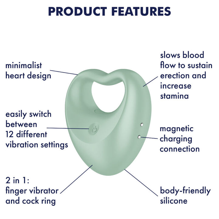 Anel Peniano Vibração Usb Satisfyer Perfect Pair 3