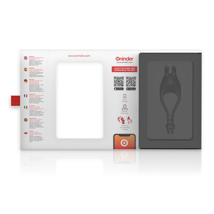 Anel Peniano Vibração Usb Tamanho Ajustável Oninder Pampa Preto Controlo Remoto App