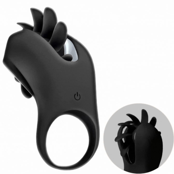 Anel Peniano Vibração e Movimento Língua Usb Action Rower