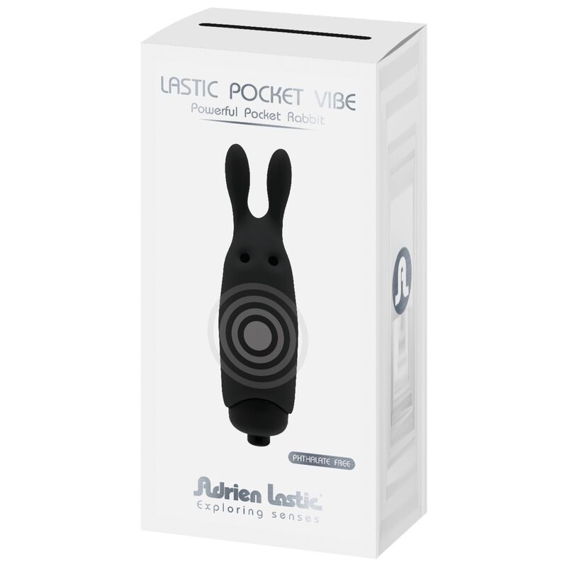 Bala Vibração Pilhas Adrien Lastic Pocket Preto