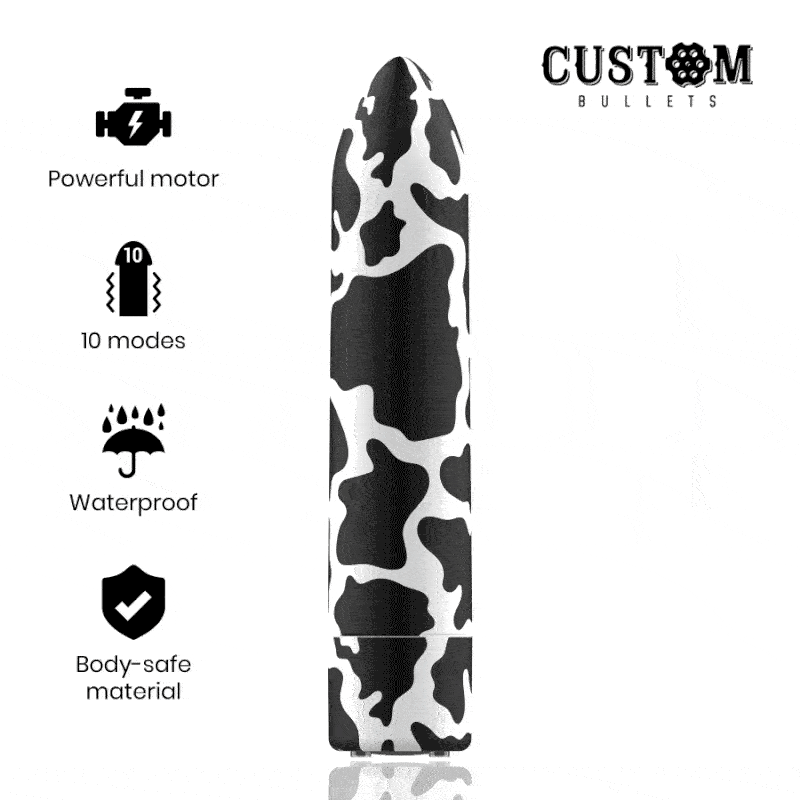 Bala Vibração Usb Custom Bullets Cow