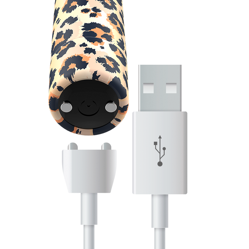 Bala Vibração Usb Custom Bullets Leopard