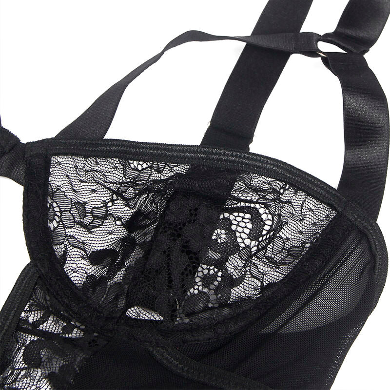 Body Subblime Lace Garter Preto
