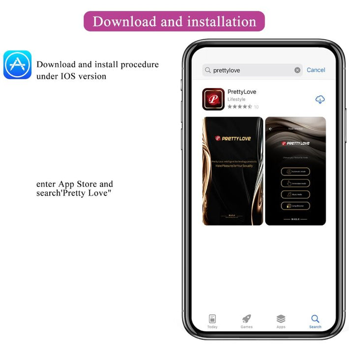 Bola Kegel Dupla Vibração Usb PrettyLove Elvira Controlo Remoto App