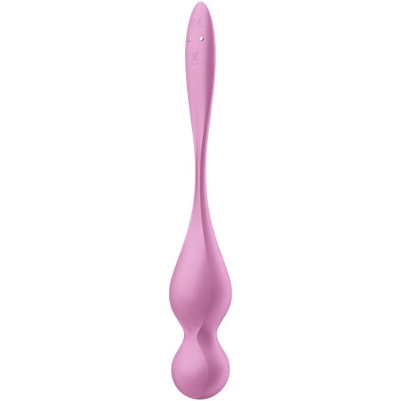 Bola Kegel Dupla Vibração Usb Satisfyer Love Birds 1 Rosa Controlo Remoto App