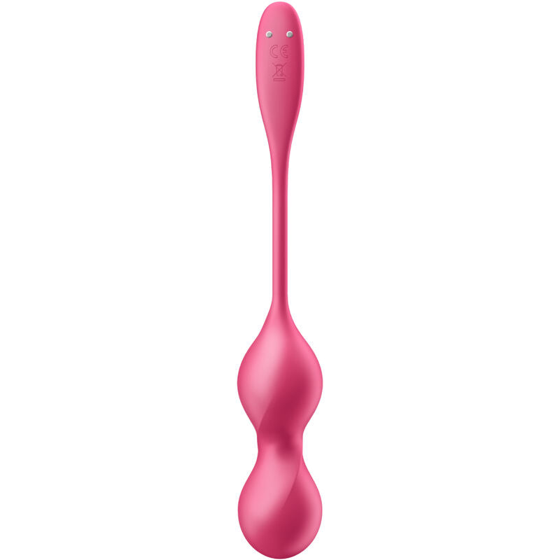 Bola Kegel Dupla Vibração Usb Satisfyer Love Birds 2 Rosa Controlo Remoto App