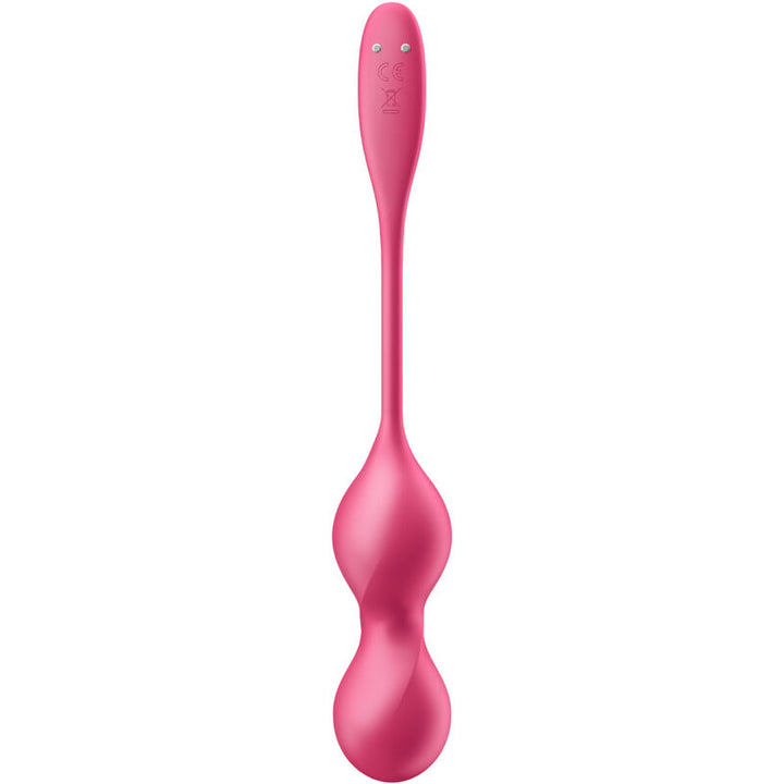 Bola Kegel Dupla Vibração Usb Satisfyer Love Birds 2 Rosa Controlo Remoto App