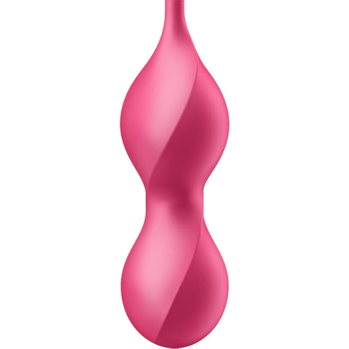 Bola Kegel Dupla Vibração Usb Satisfyer Love Birds 2 Rosa Controlo Remoto App