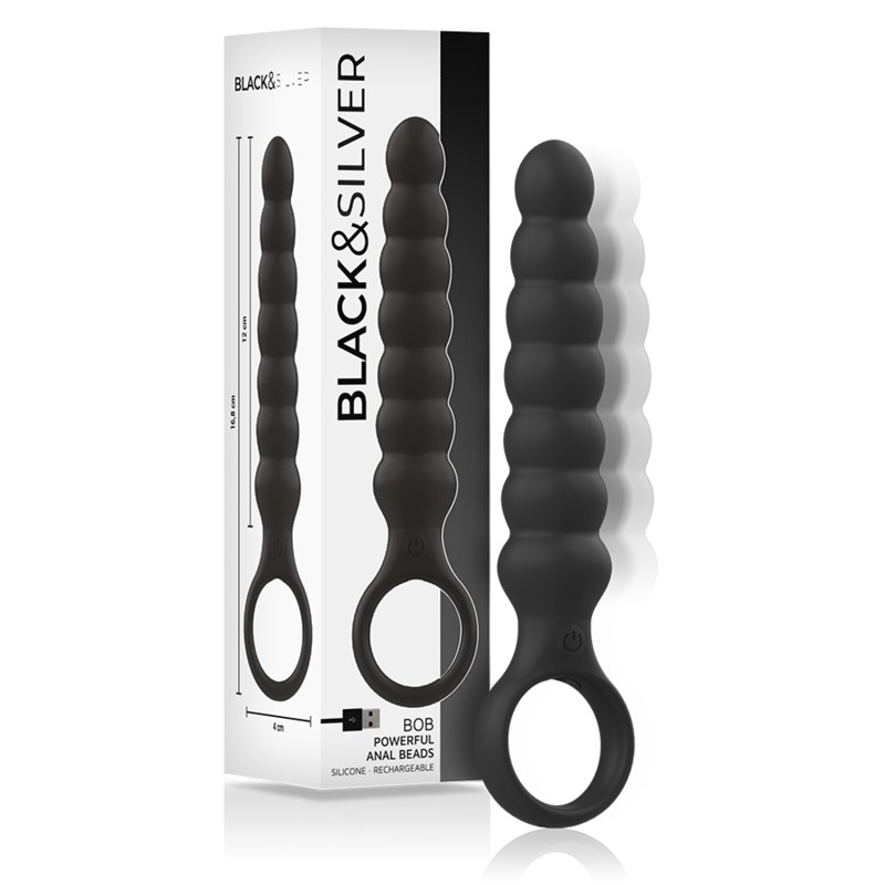 Bolas Anais Vibração Usb Black&Silver Bob