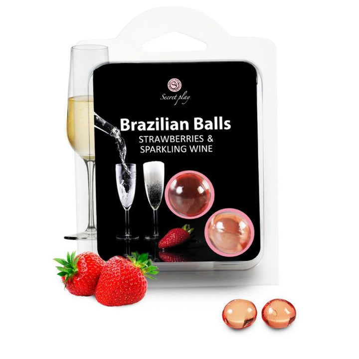 Bolinhas Explosivas SecretPlay Sabor Morango e Champanhe