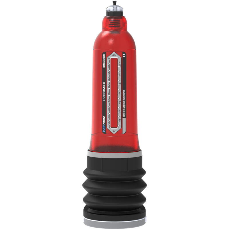 Bomba Peniana Vácuo Manual Bathmate Hydromax 8 Vermelho