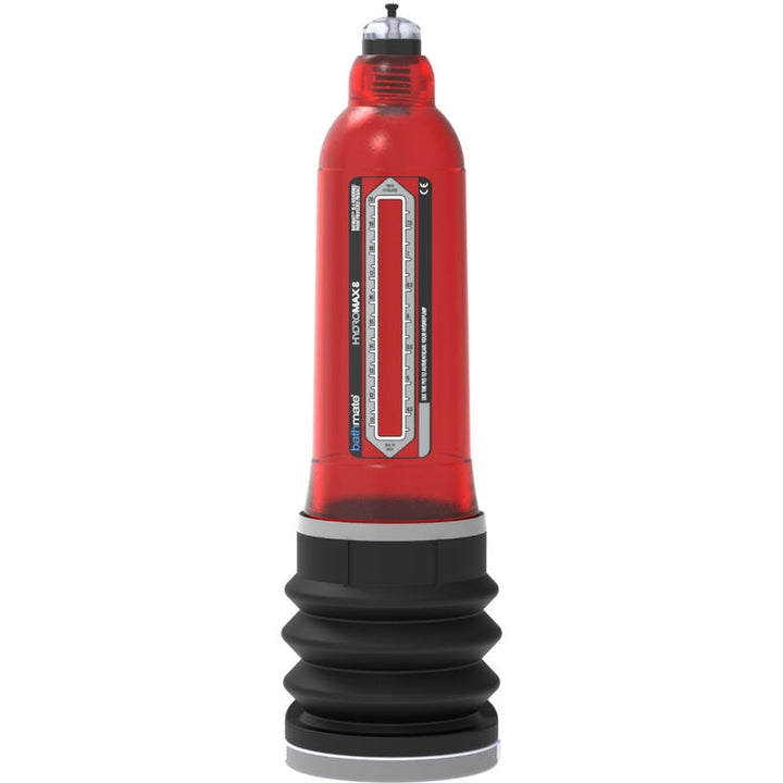 Bomba Peniana Vácuo Manual Bathmate Hydromax 8 Vermelho