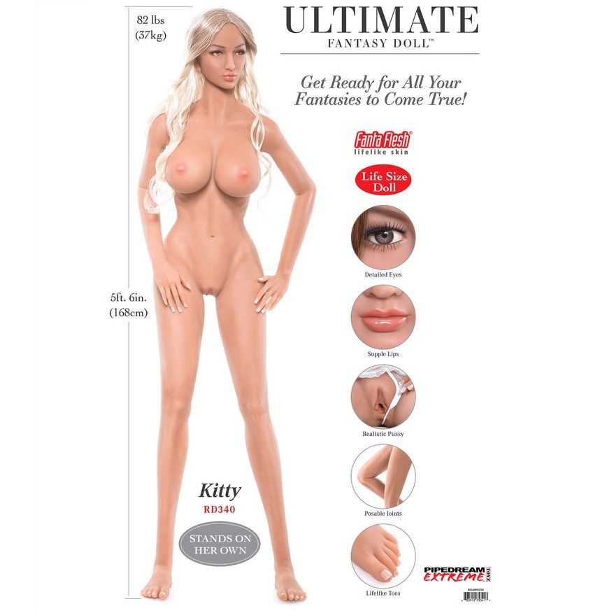 Boneca Realista Silicone Pipedream Kitty