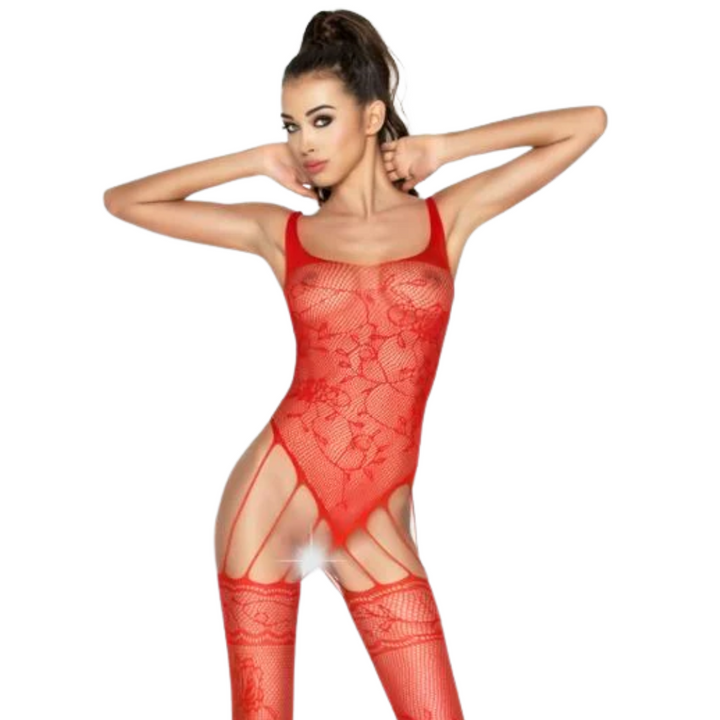 Catsuit Passion Woman BS034 Vermelho