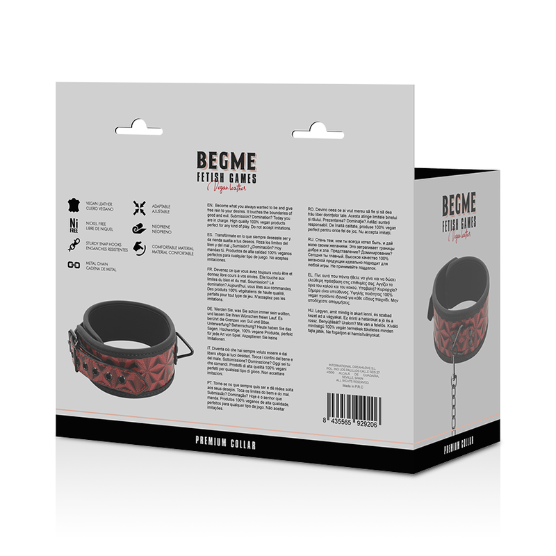 Coleira e Trela Begme Red Edition