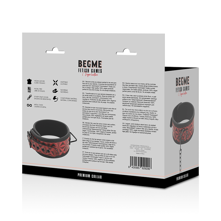 Coleira e Trela Begme Red Edition