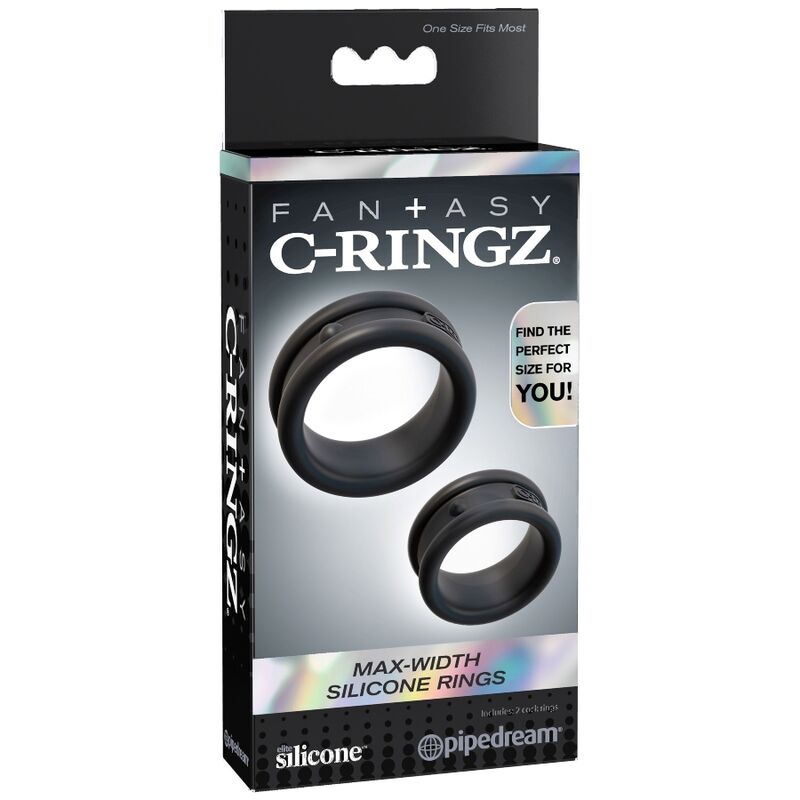 Conjunto 2 Anéis Penianos Grossos C-Ringz Max-Width