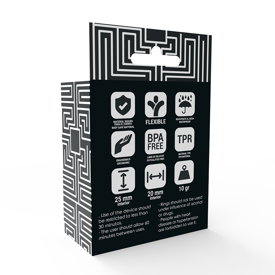 Conjunto 3 Anéis Penianos Addicted Cring Preto