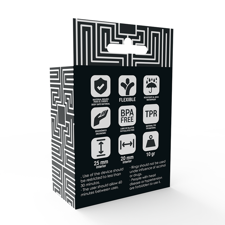 Conjunto 3 Anéis Penianos Addicted Cring Preto