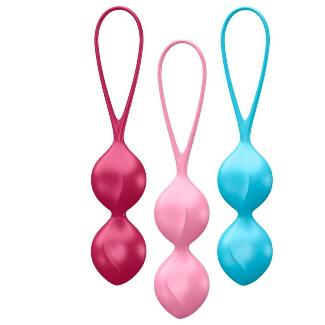 Conjunto 3 Bolas Kegel Satisfyer Loveballs 2