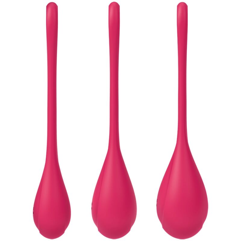 Conjunto 3 Bolas Kegel Satisfyer Yoni Power 1 Vermelho
