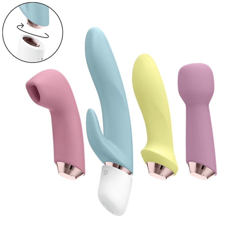 Conjunto 4 Vibradores Usb Satisfyer Marvelous Four