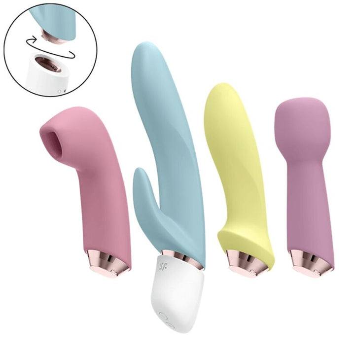Conjunto 4 Vibradores Usb Satisfyer Marvelous Four