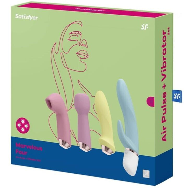 Conjunto 4 Vibradores Usb Satisfyer Marvelous Four