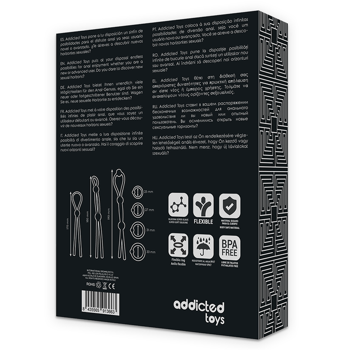 Conjunto 7 Anéis Penianos Silicone Addicted