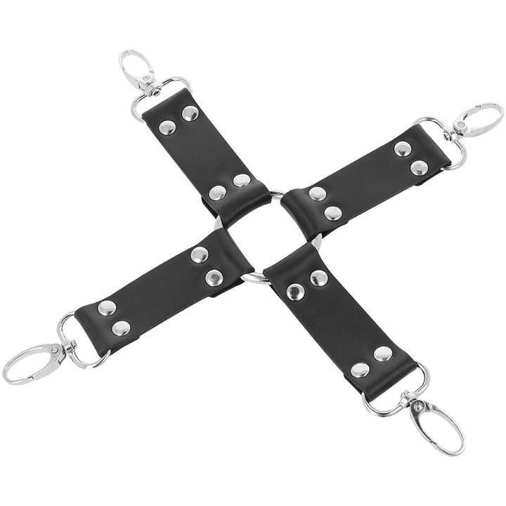 Conjunto Algemas Pulso, Tornozelo e Hogtie Darkness